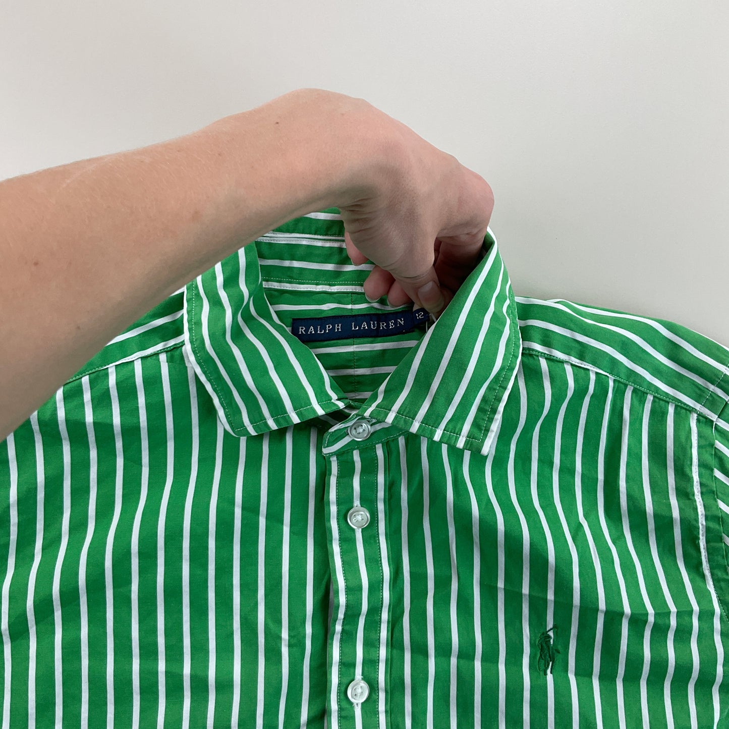 Ralph Lauren gestreifftes Hemd - Damen/M-RALPH LAUREN-olesstore-vintage-secondhand-shop-austria-österreich