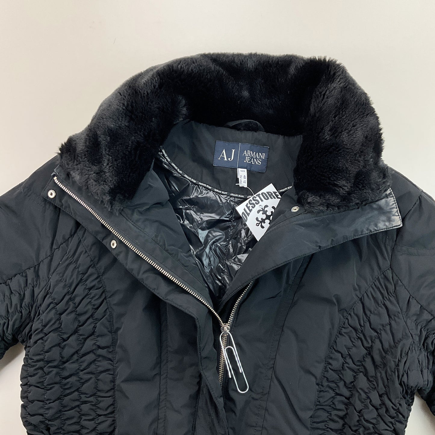 Armani Jeans gefütterter Mantel - Damen/L-ARMANI JEANS-olesstore-vintage-secondhand-shop-austria-österreich