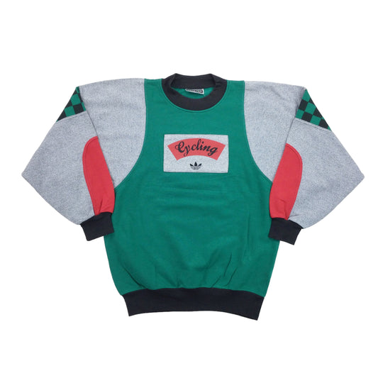 Adidas 80s Takeoff 'Cycling' Sweatshirt - Large-Adidas-olesstore-vintage-secondhand-shop-austria-österreich
