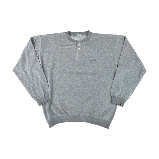 Champion 80s Button Up Sweatshirt - XL-CHAMPION-olesstore-vintage-secondhand-shop-austria-österreich