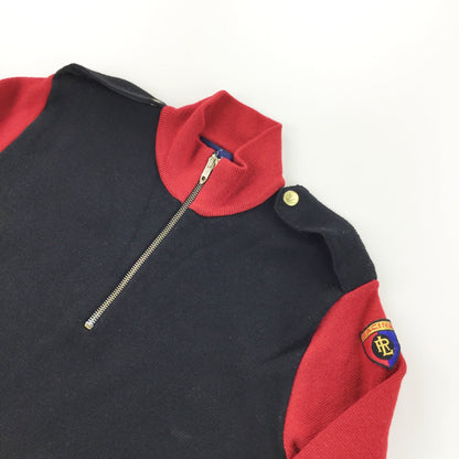 Ralph Lauren 90s Racing 1/4 Zip Sweatshirt - Women/M-olesstore-vintage-secondhand-shop-austria-österreich