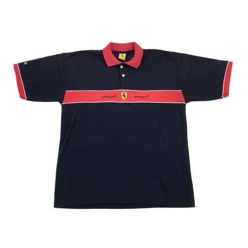 Ferrari 90s Polo Shirt - XXL-Ferrari-olesstore-vintage-secondhand-shop-austria-österreich