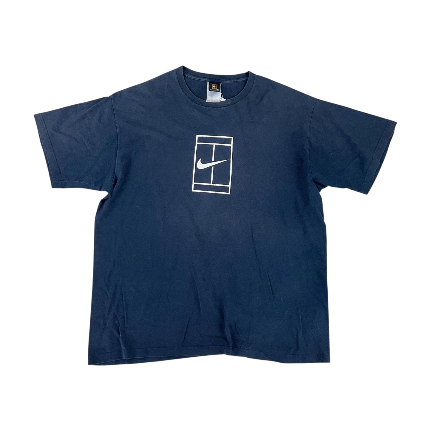 Nike 90s Tennis Logo T-Shirt - XXL-NIKE-olesstore-vintage-secondhand-shop-austria-österreich