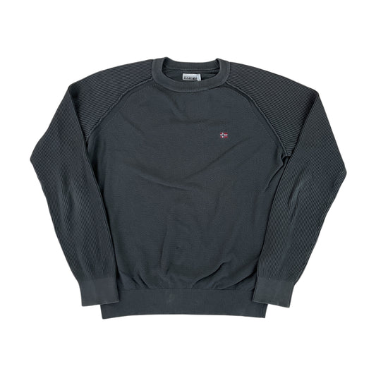 Napapijri Basic Sweatshirt - Medium-NAPAPIJRI-olesstore-vintage-secondhand-shop-austria-österreich
