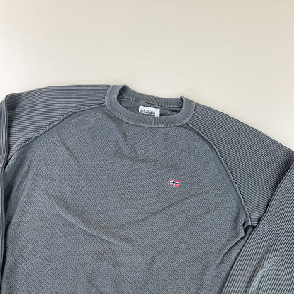 Napapijri Basic Sweatshirt - Medium-NAPAPIJRI-olesstore-vintage-secondhand-shop-austria-österreich