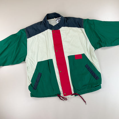 Retro 80s Pattern Jacke - Medium-Silvy-olesstore-vintage-secondhand-shop-austria-österreich