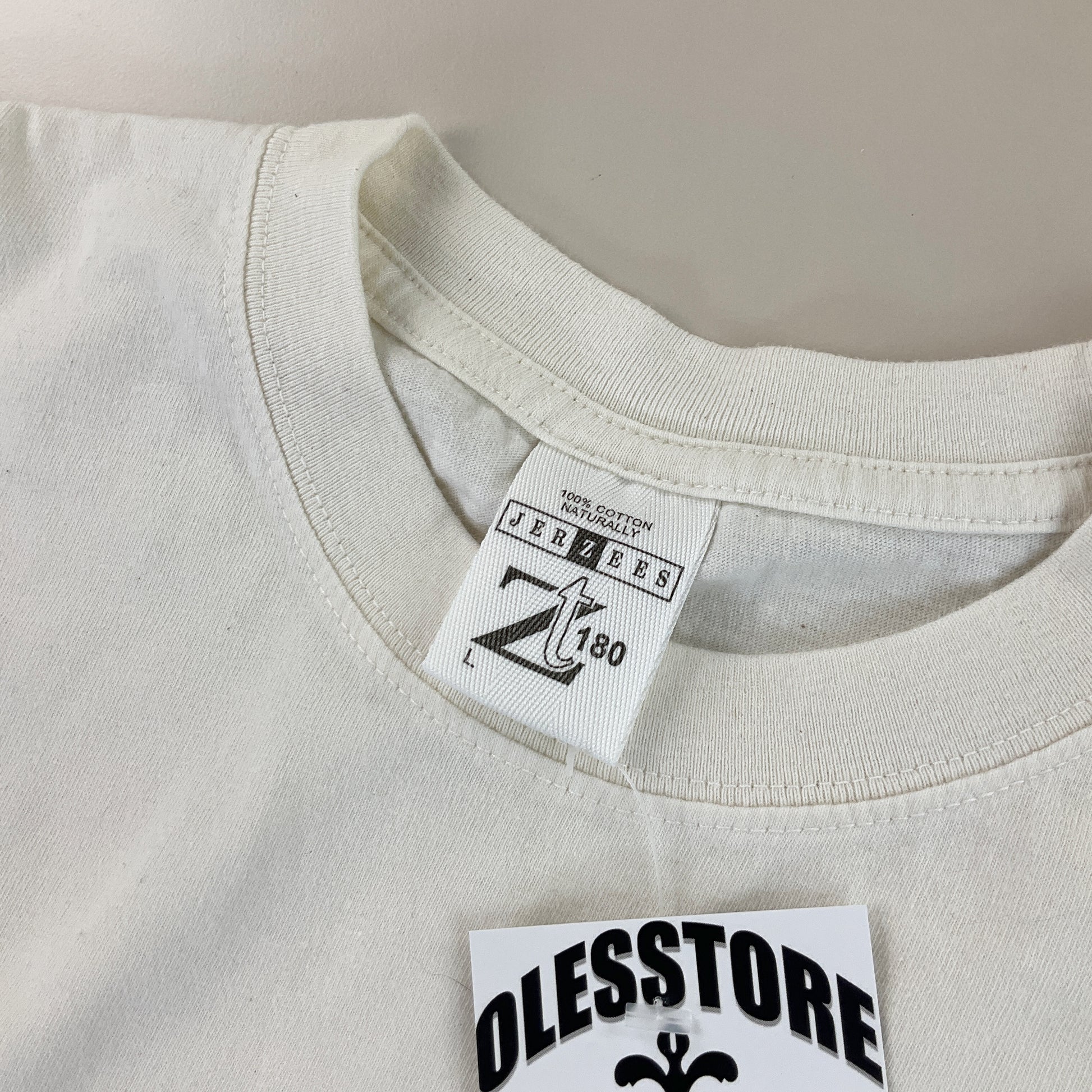 Jerzees 90s Graphic T-Shirt - Large-JERZEES-olesstore-vintage-secondhand-shop-austria-österreich