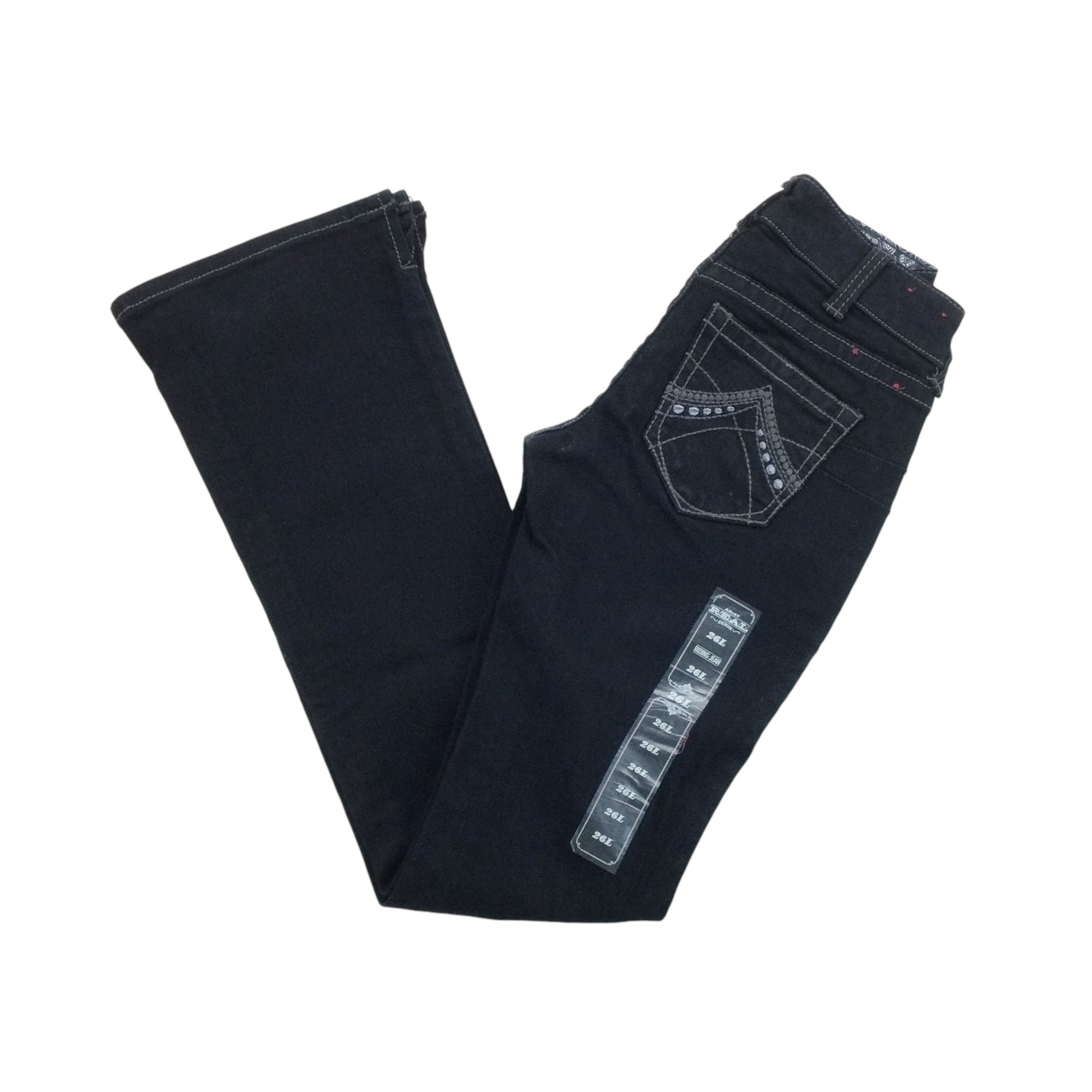 Ariat Real Deadstock 10011684 Denim Jeans - 26L-ARIAT REAL-olesstore-vintage-secondhand-shop-austria-österreich