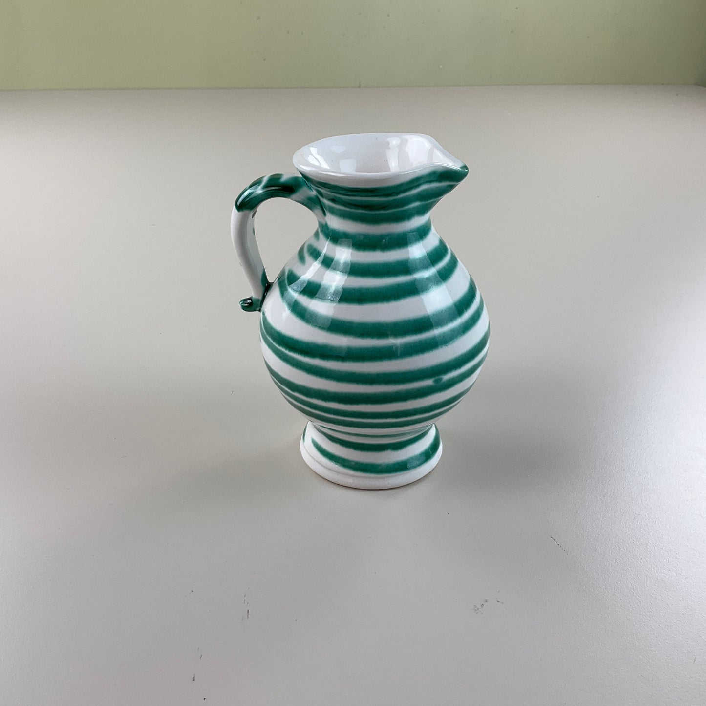 Gmundner Keramik Krug Grüngeflammt 15cm-Gmundner Keramik-olesstore-vintage-secondhand-shop-austria-österreich