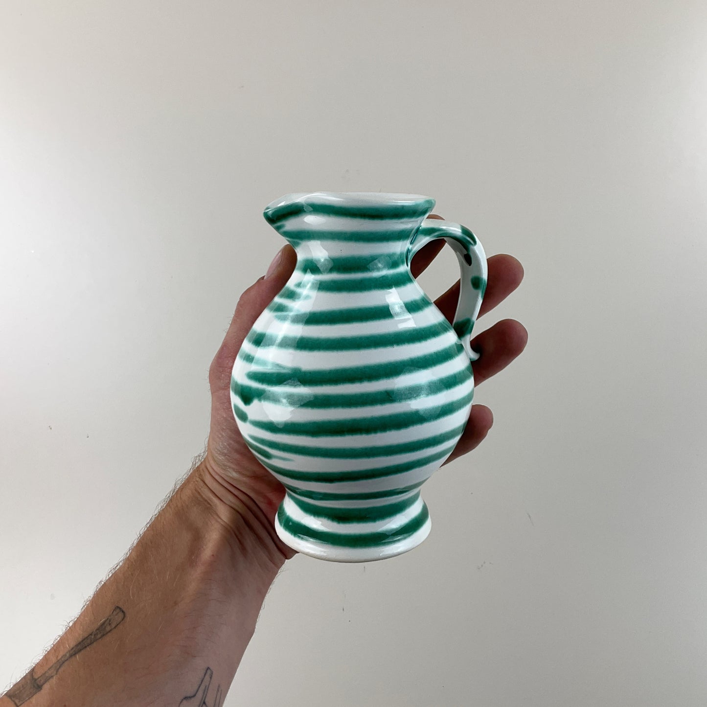 Gmundner Keramik Krug Grüngeflammt 15cm-Gmundner Keramik-olesstore-vintage-secondhand-shop-austria-österreich