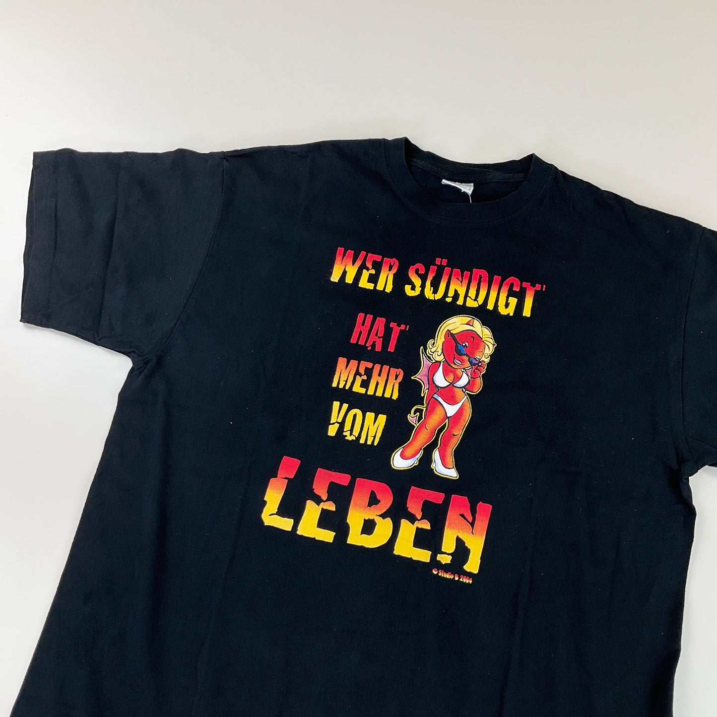 Sündigen Graphic T-Shirt 2004 - XL-NIKE-olesstore-vintage-secondhand-shop-austria-österreich