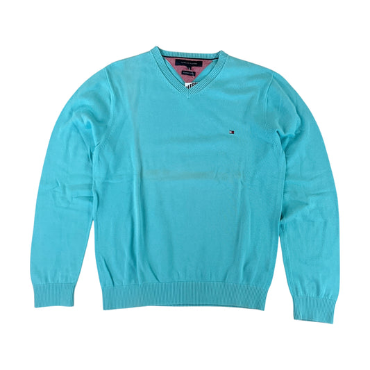 Tommy Hilfiger Türkies Basic Sweatshirt - Medium-TOMMY HILFIGER-olesstore-vintage-secondhand-shop-austria-österreich