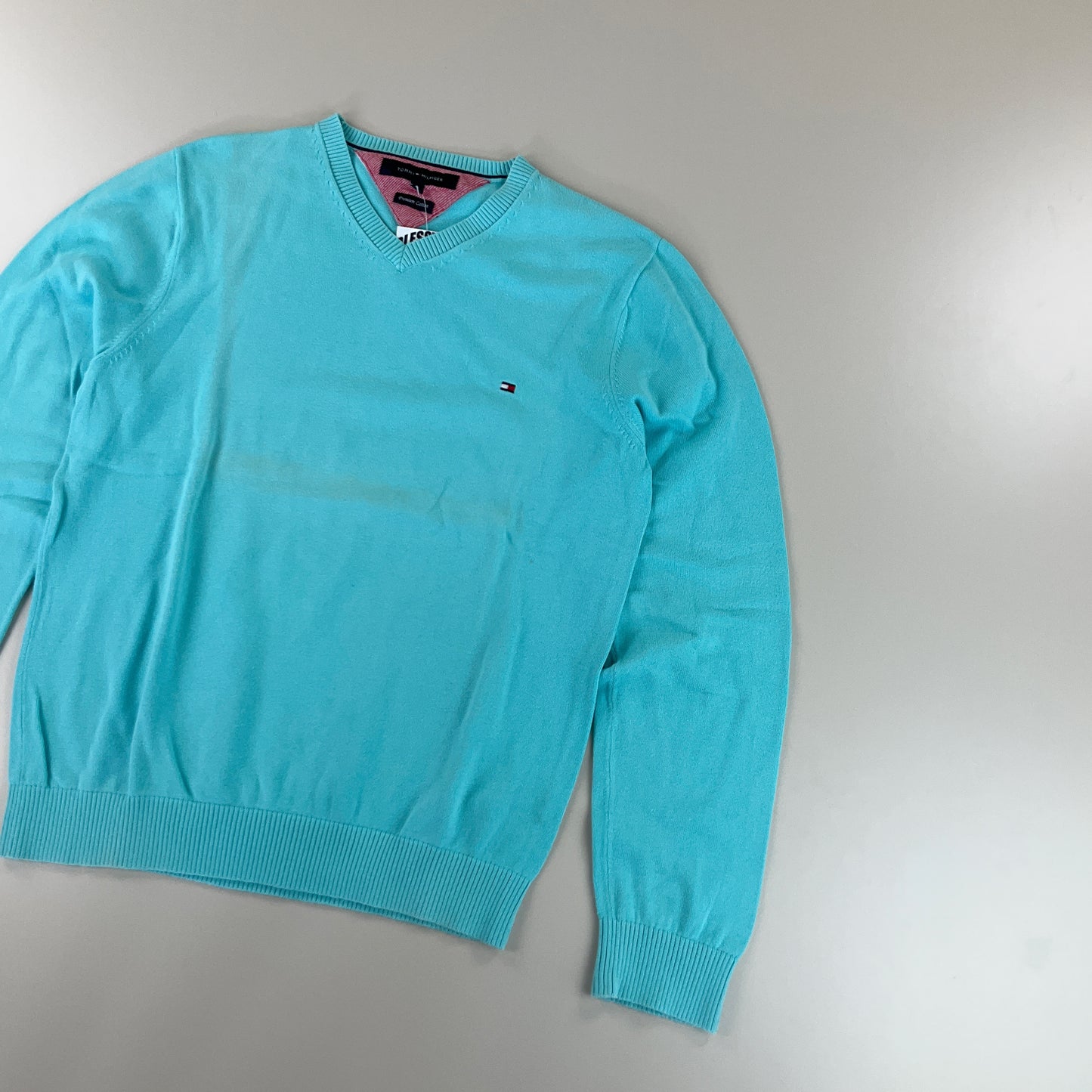 Tommy Hilfiger Türkies Basic Sweatshirt - Medium-TOMMY HILFIGER-olesstore-vintage-secondhand-shop-austria-österreich