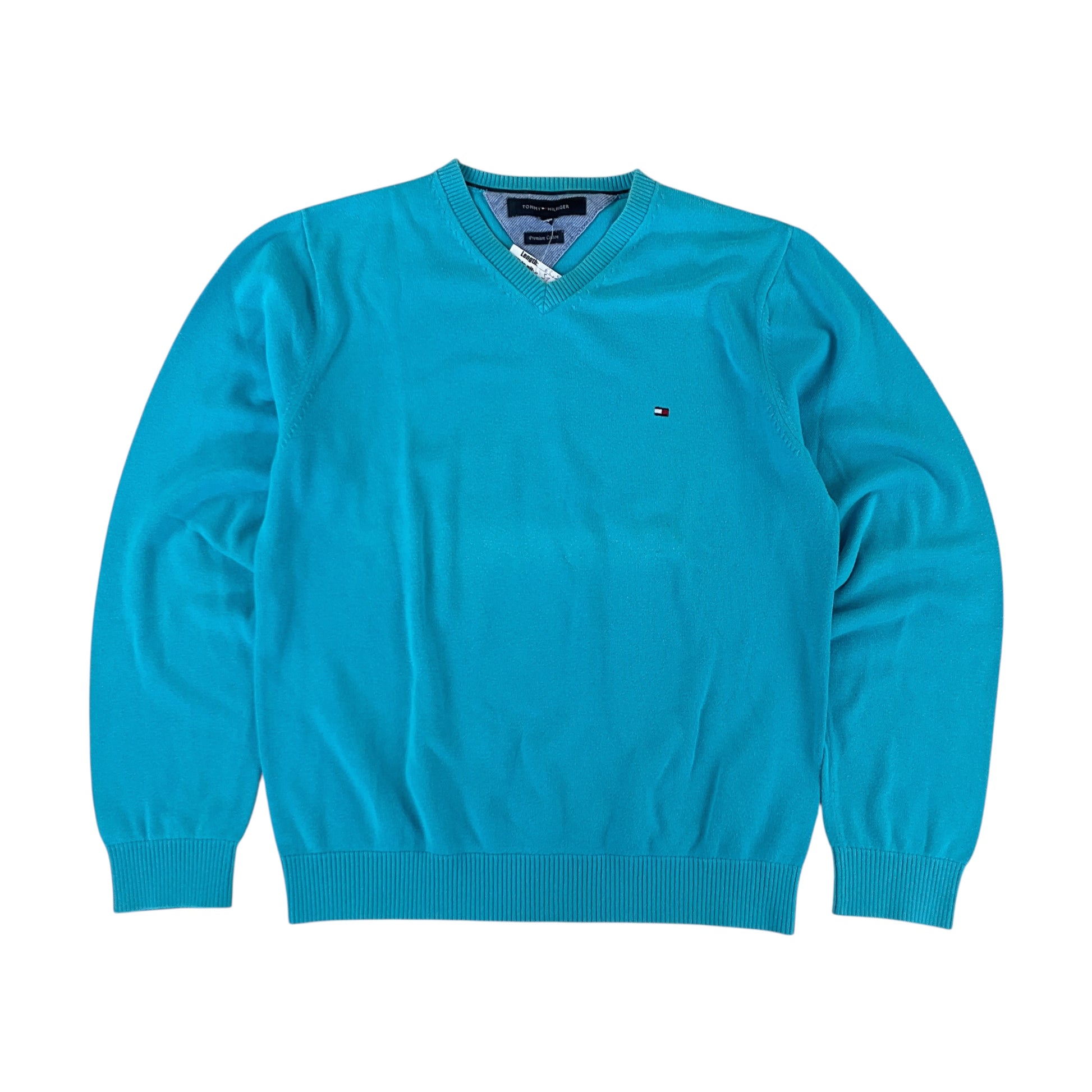 Tommy Hilfiger Hellblau Basic Sweatshirt - Medium-TOMMY HILFIGER-olesstore-vintage-secondhand-shop-austria-österreich