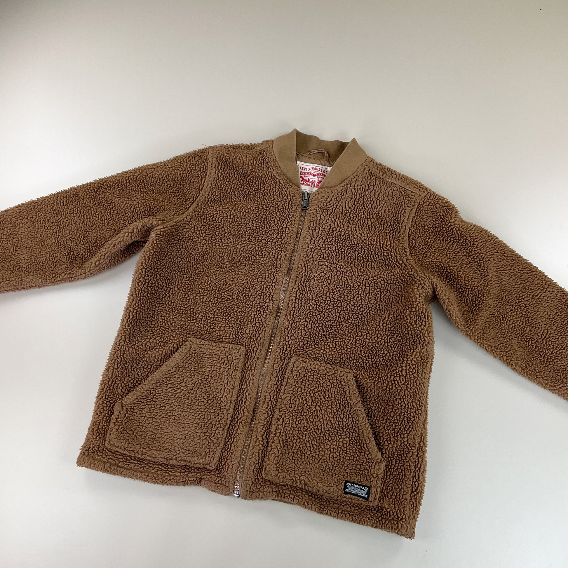 Levi's Sherpa Fleece Jacke - Large-LEVI'S-olesstore-vintage-secondhand-shop-austria-österreich