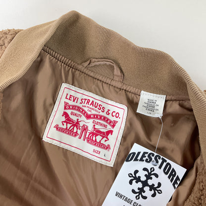 Levi's Sherpa Fleece Jacke - Large-LEVI'S-olesstore-vintage-secondhand-shop-austria-österreich