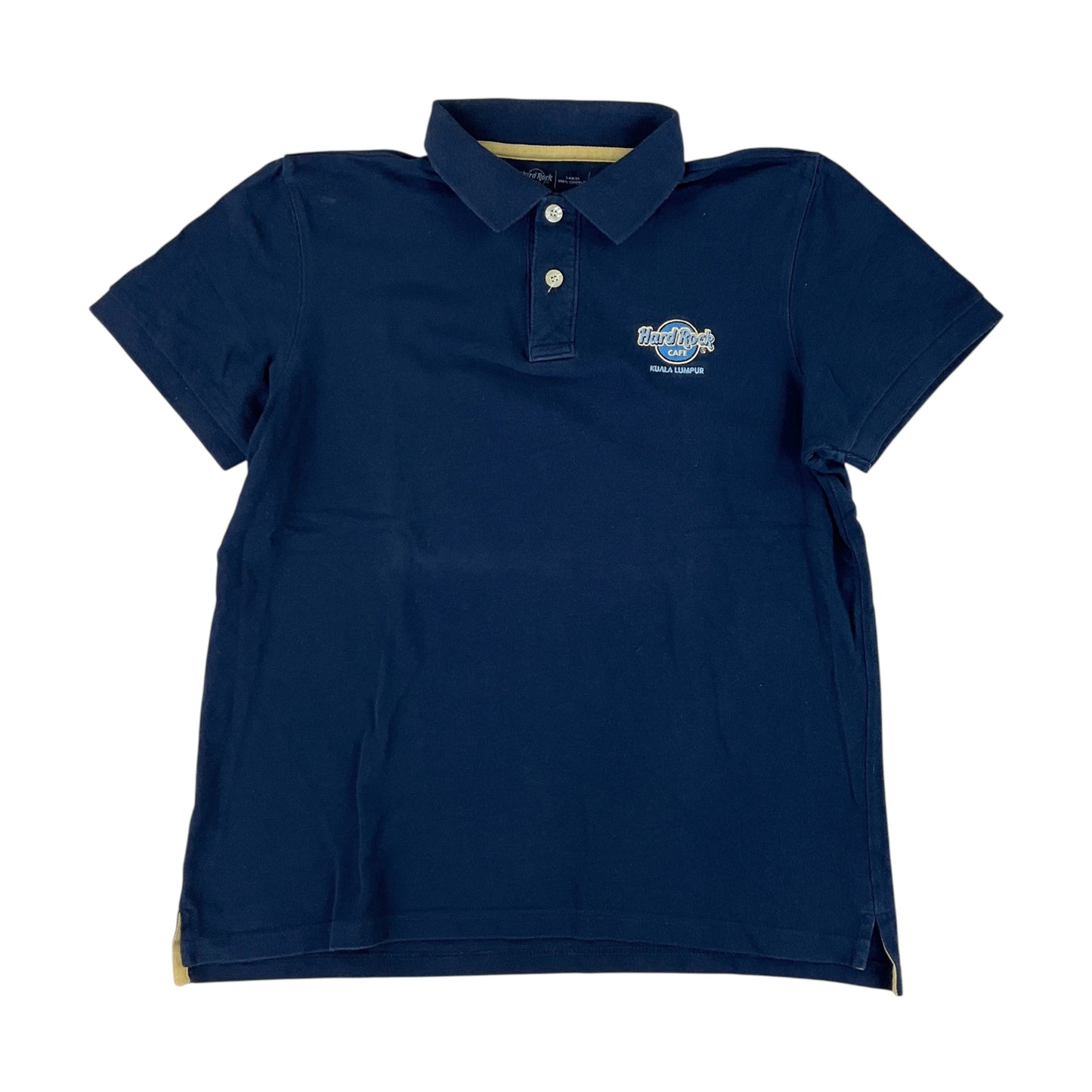 Hard Rock Cafe Kuala Lampur Polo Shirt - Large-HARD ROCK CAFE-olesstore-vintage-secondhand-shop-austria-österreich