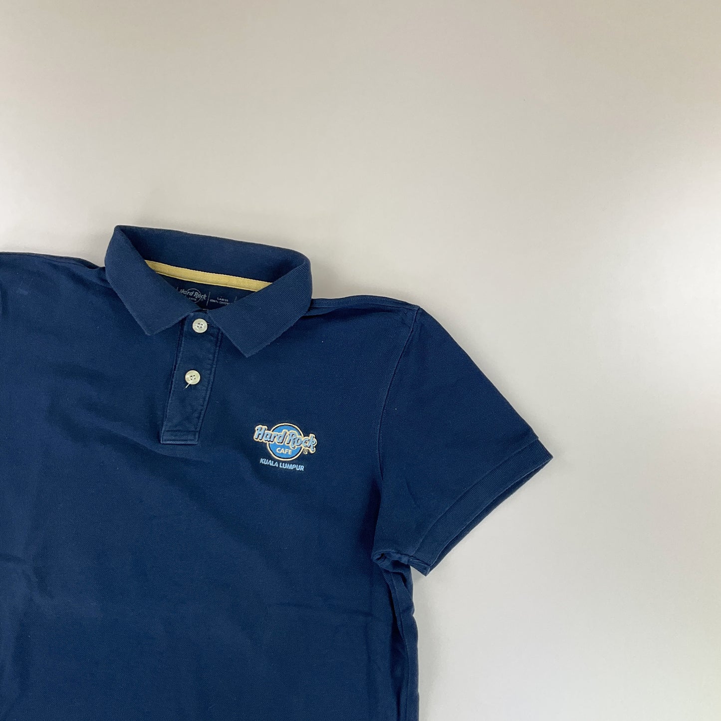 Hard Rock Cafe Kuala Lampur Polo Shirt - Large-HARD ROCK CAFE-olesstore-vintage-secondhand-shop-austria-österreich
