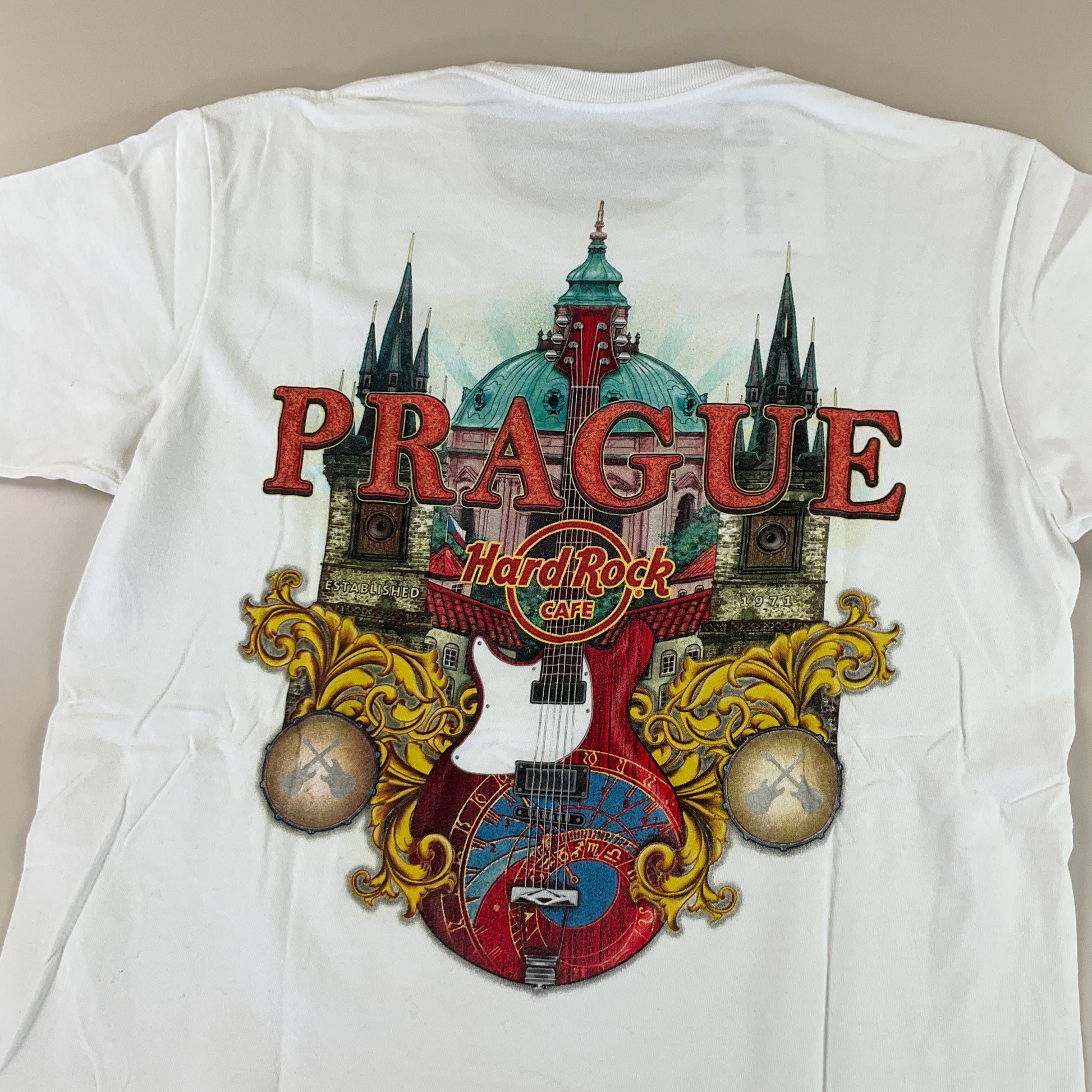 Hard Rock Cafe Prague T-Shirt - Medium-HARD ROCK CAFE-olesstore-vintage-secondhand-shop-austria-österreich