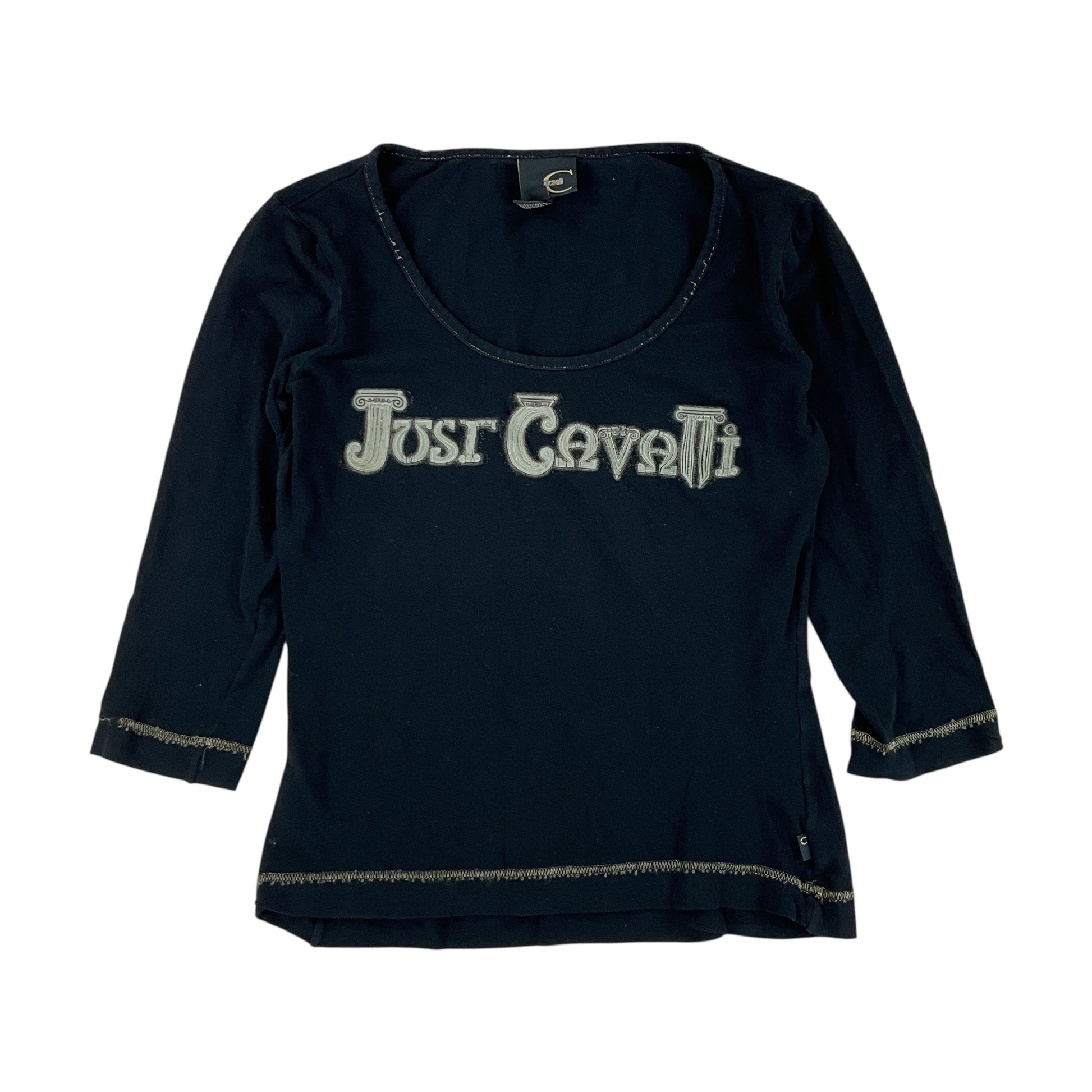 Roberto Cavalli Y2K T-Shirt - Damen/S-ROBERTO CAVALLI-olesstore-vintage-secondhand-shop-austria-österreich