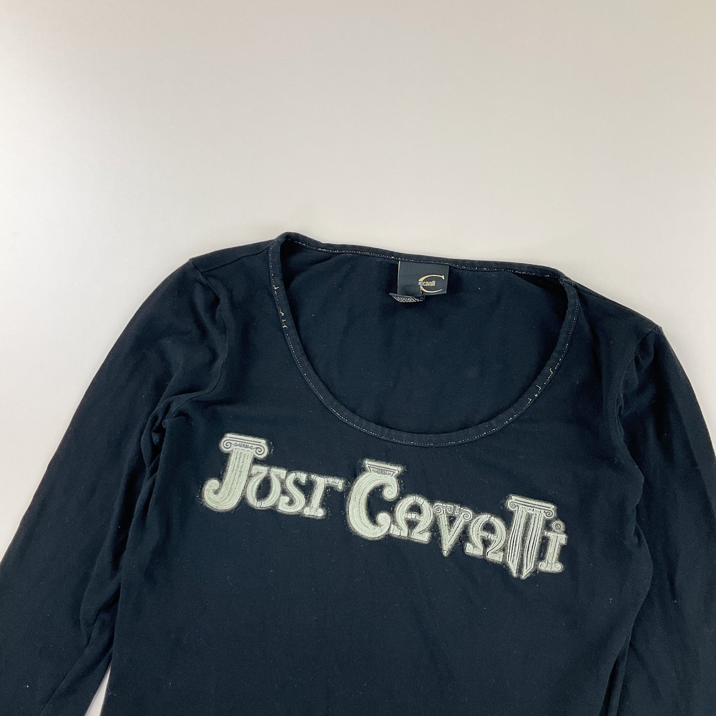 Roberto Cavalli Y2K T-Shirt - Damen/S-ROBERTO CAVALLI-olesstore-vintage-secondhand-shop-austria-österreich