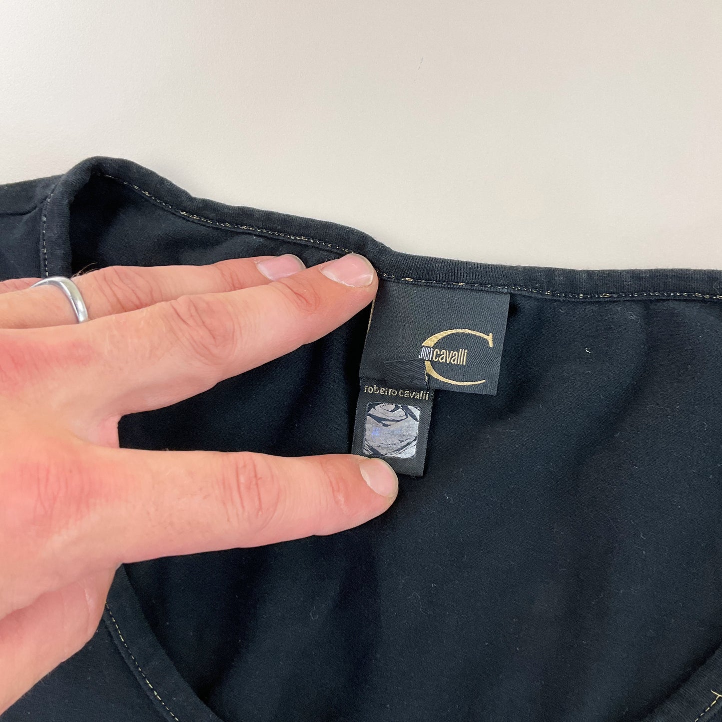 Roberto Cavalli Y2K T-Shirt - Damen/S-ROBERTO CAVALLI-olesstore-vintage-secondhand-shop-austria-österreich