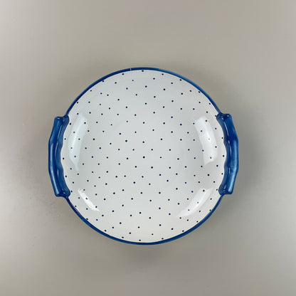 Gmundner Keramik Schüssel Tupferl Blau Ø23cm-Gmundner Keramik-olesstore-vintage-secondhand-shop-austria-österreich