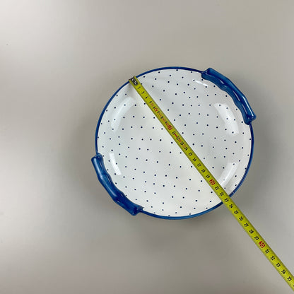 Gmundner Keramik Schüssel Tupferl Blau Ø23cm-Gmundner Keramik-olesstore-vintage-secondhand-shop-austria-österreich