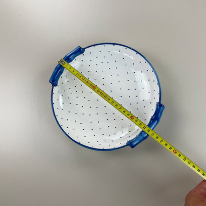 Gmundner Keramik Schüssel Tupferl Blau Ø23cm-Gmundner Keramik-olesstore-vintage-secondhand-shop-austria-österreich
