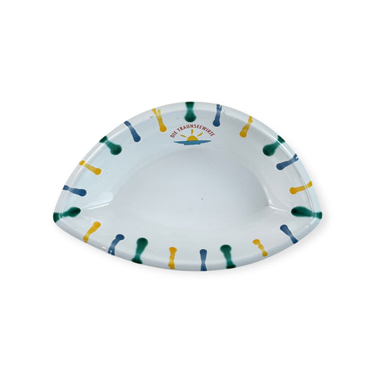 Gmundner Keramik Schüssel Buntgeflammt 'Die Strandwirte'-Gmundner Keramik-olesstore-vintage-secondhand-shop-austria-österreich