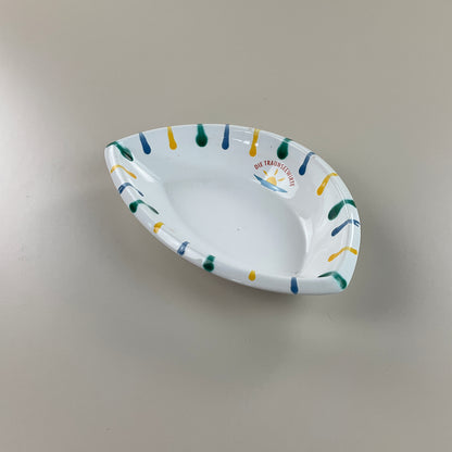 Gmundner Keramik Schüssel Buntgeflammt 'Die Strandwirte'-Gmundner Keramik-olesstore-vintage-secondhand-shop-austria-österreich