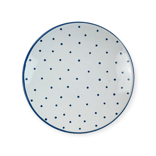 Gmundner Keramik Unterteller Tupferl Blau Ø15cm-Gmundner Keramik-olesstore-vintage-secondhand-shop-austria-österreich