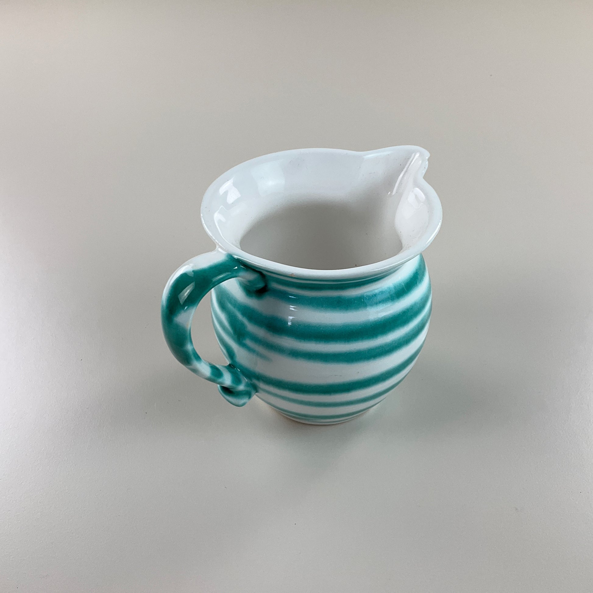 Gmundner Keramik Milchgießer Groß Grüngeflammt Ø10cm-Gmundner Keramik-olesstore-vintage-secondhand-shop-austria-österreich