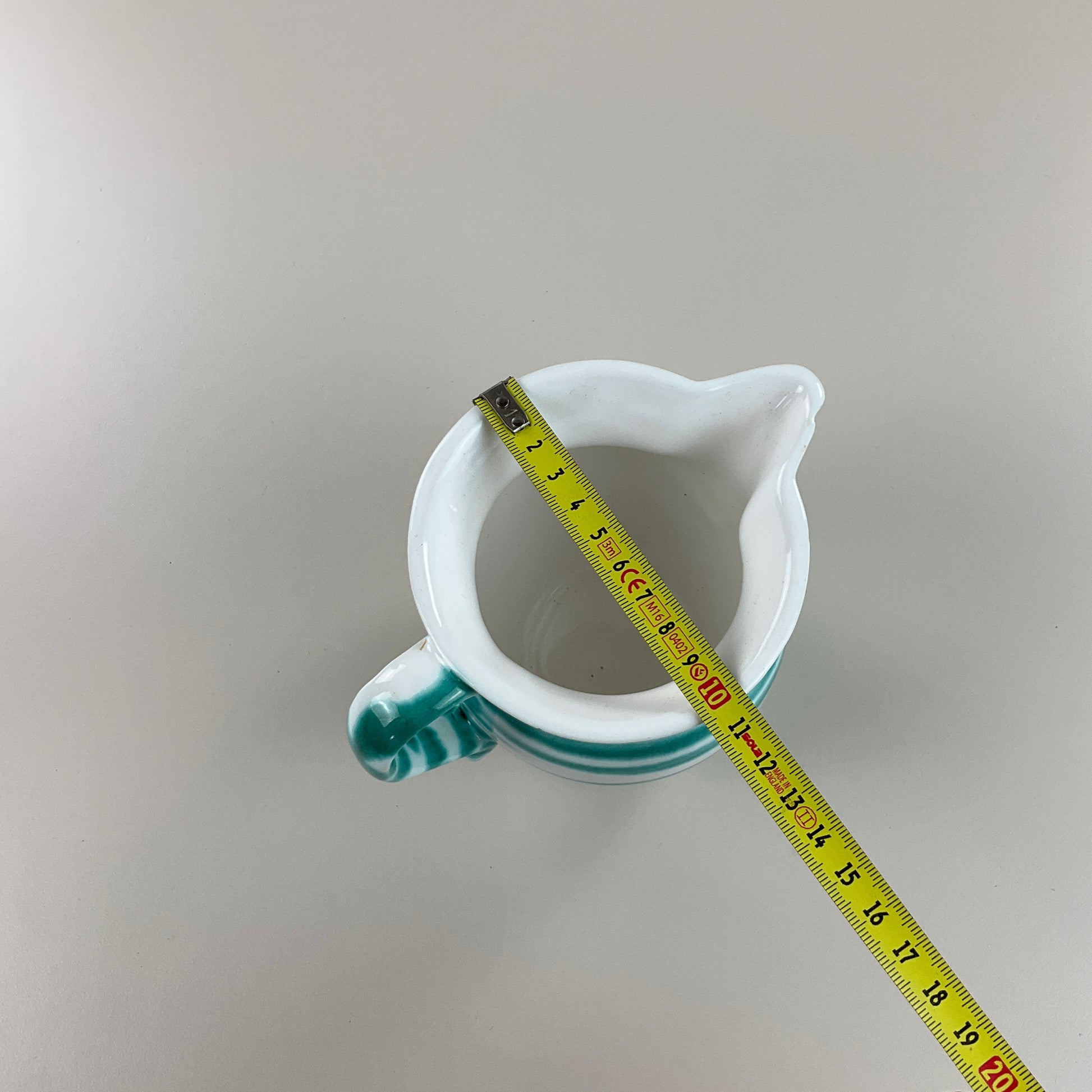 Gmundner Keramik Milchgießer Groß Grüngeflammt Ø10cm-Gmundner Keramik-olesstore-vintage-secondhand-shop-austria-österreich