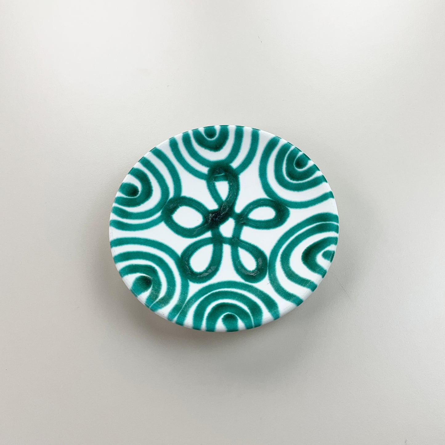 Gmundner Keramik Unterteller Grüngeflammt Ø15 cm-Gmundner Keramik-olesstore-vintage-secondhand-shop-austria-österreich