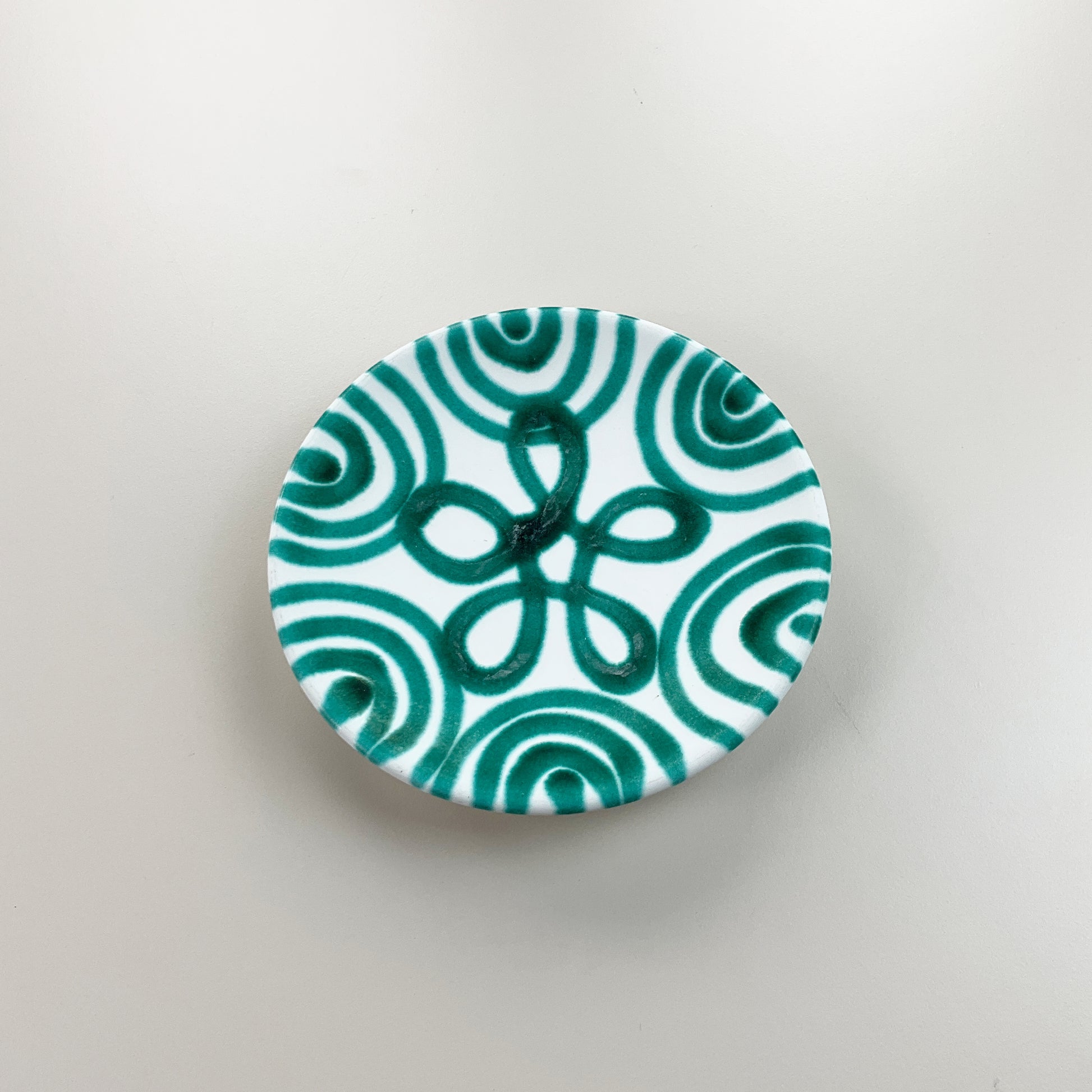 Gmundner Keramik Unterteller Grüngeflammt Ø15 cm-Gmundner Keramik-olesstore-vintage-secondhand-shop-austria-österreich