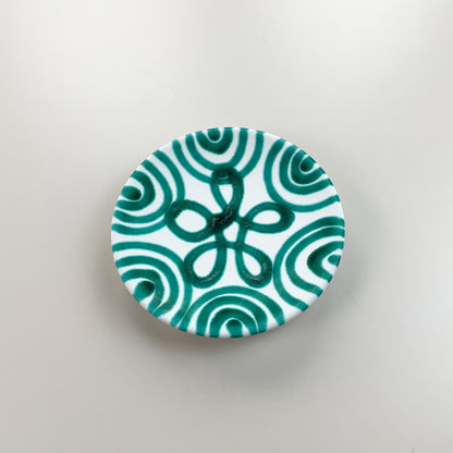 Gmundner Keramik Unterteller Grüngeflammt Ø15 cm-Gmundner Keramik-olesstore-vintage-secondhand-shop-austria-österreich