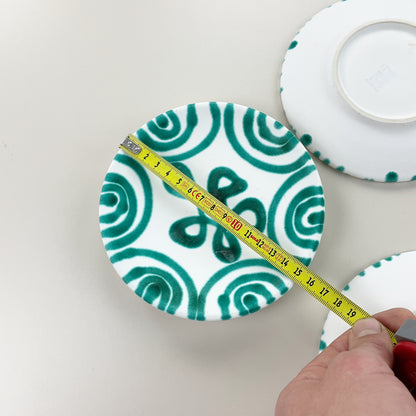 Gmundner Keramik Unterteller Grüngeflammt Ø15 cm-Gmundner Keramik-olesstore-vintage-secondhand-shop-austria-österreich