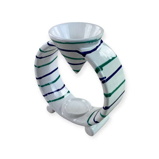 Gmundner Keramik Kerzen Duftlampe Buntgeflammt-Gmundner Keramik-olesstore-vintage-secondhand-shop-austria-österreich