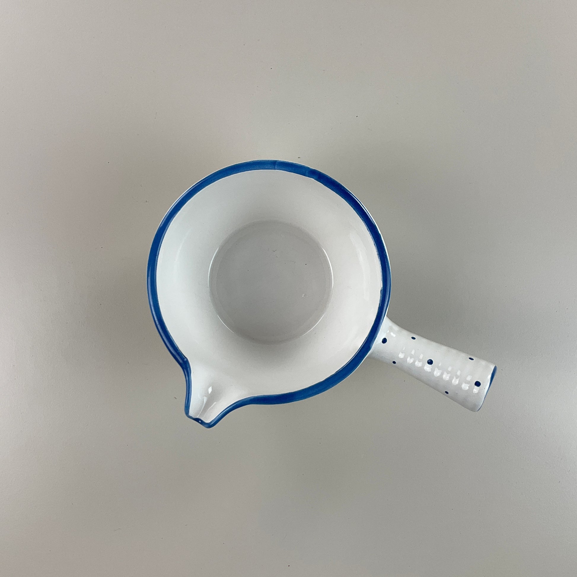 Gmundner Keramik Sauciere Tupferl Blau Ø13cm-Gmundner Keramik-olesstore-vintage-secondhand-shop-austria-österreich