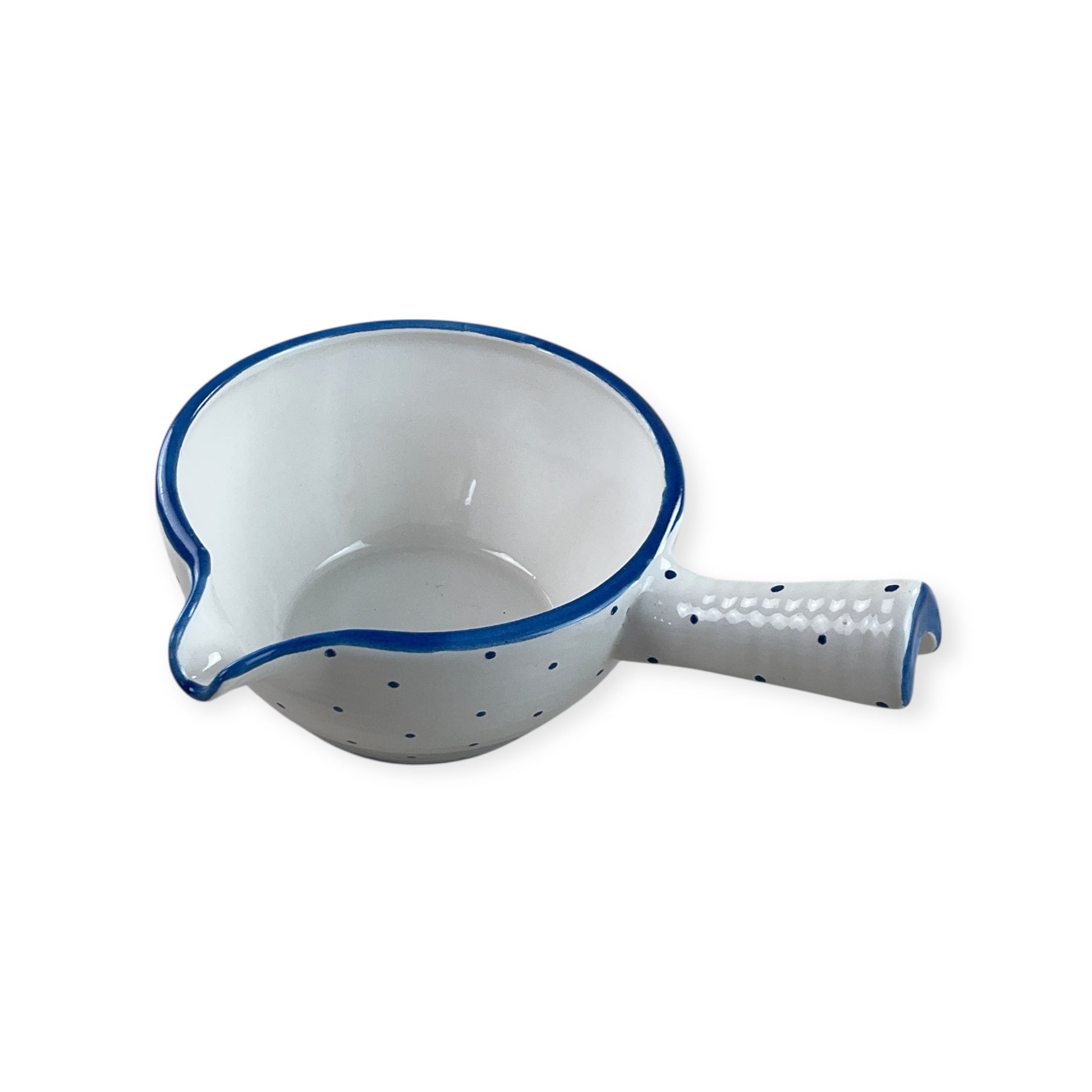 Gmundner Keramik Sauciere Tupferl Blau Ø13cm-Gmundner Keramik-olesstore-vintage-secondhand-shop-austria-österreich