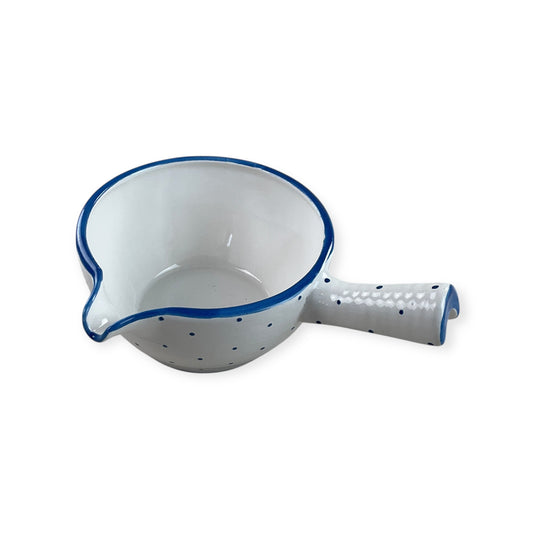 Gmundner Keramik Sauciere Tupferl Blau Ø13cm-Gmundner Keramik-olesstore-vintage-secondhand-shop-austria-österreich