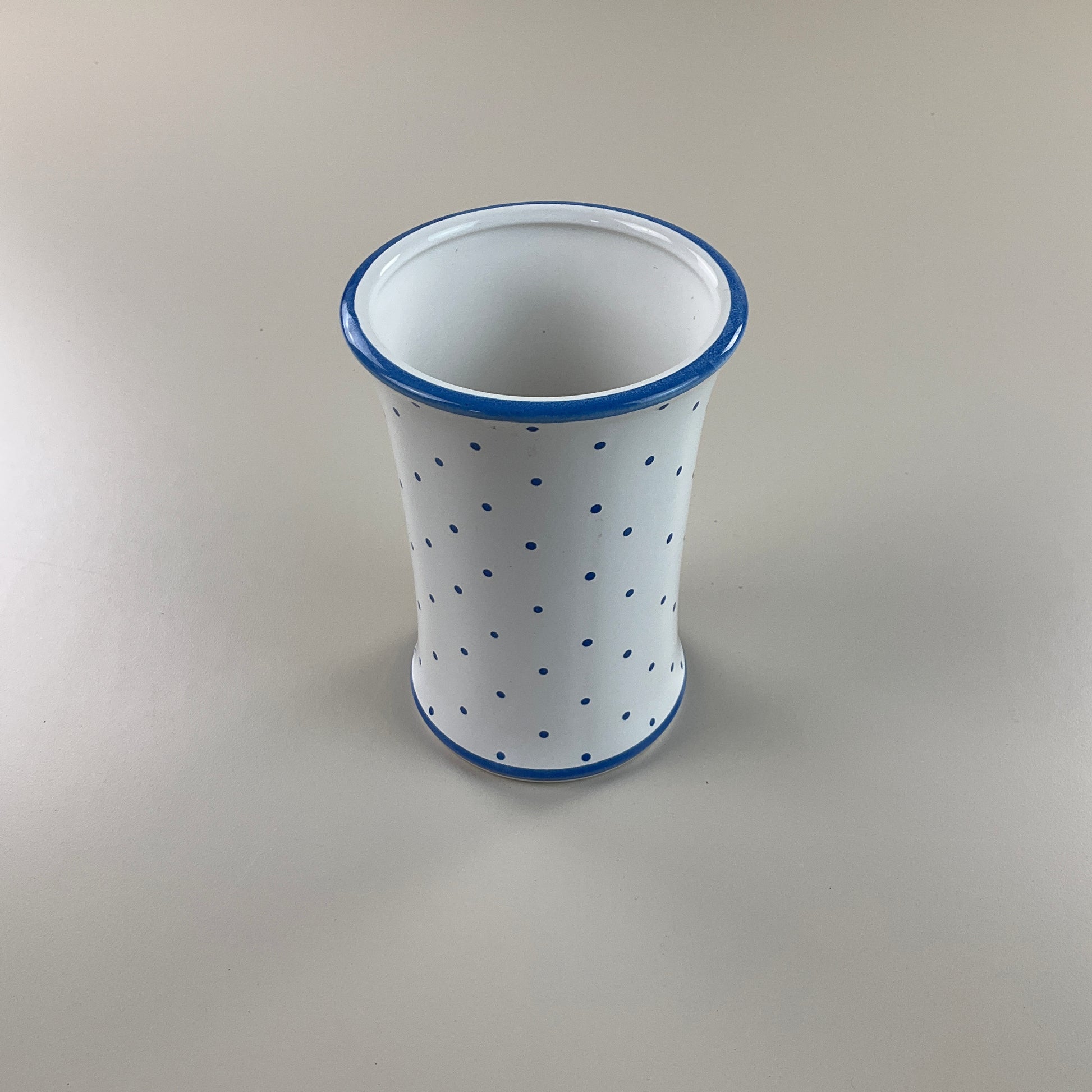 Gmundner Keramik Vase Tupferl Blau-Gmundner Keramik-olesstore-vintage-secondhand-shop-austria-österreich