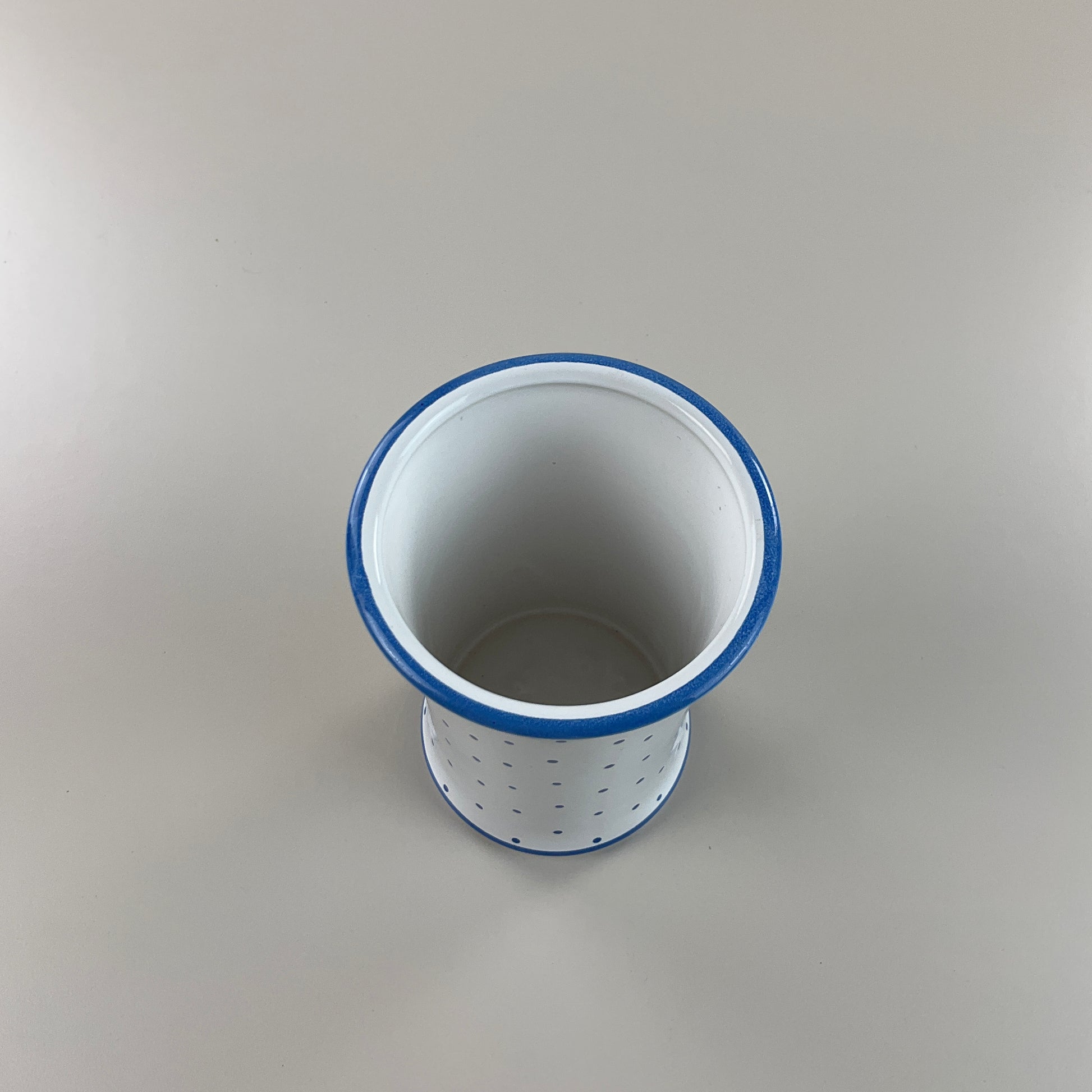 Gmundner Keramik Vase Tupferl Blau-Gmundner Keramik-olesstore-vintage-secondhand-shop-austria-österreich