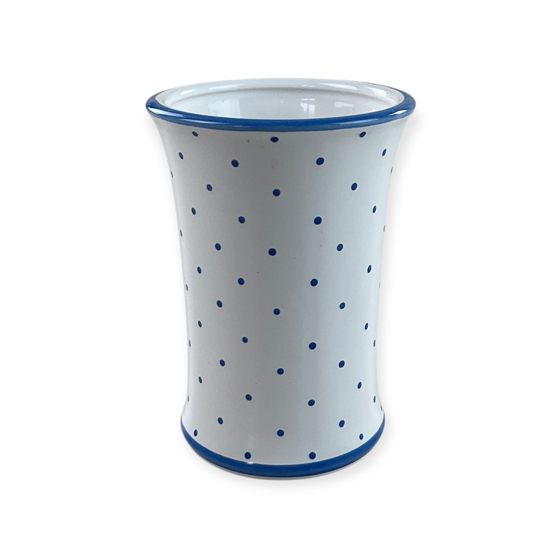 Gmundner Keramik Vase Tupferl Blau-Gmundner Keramik-olesstore-vintage-secondhand-shop-austria-österreich