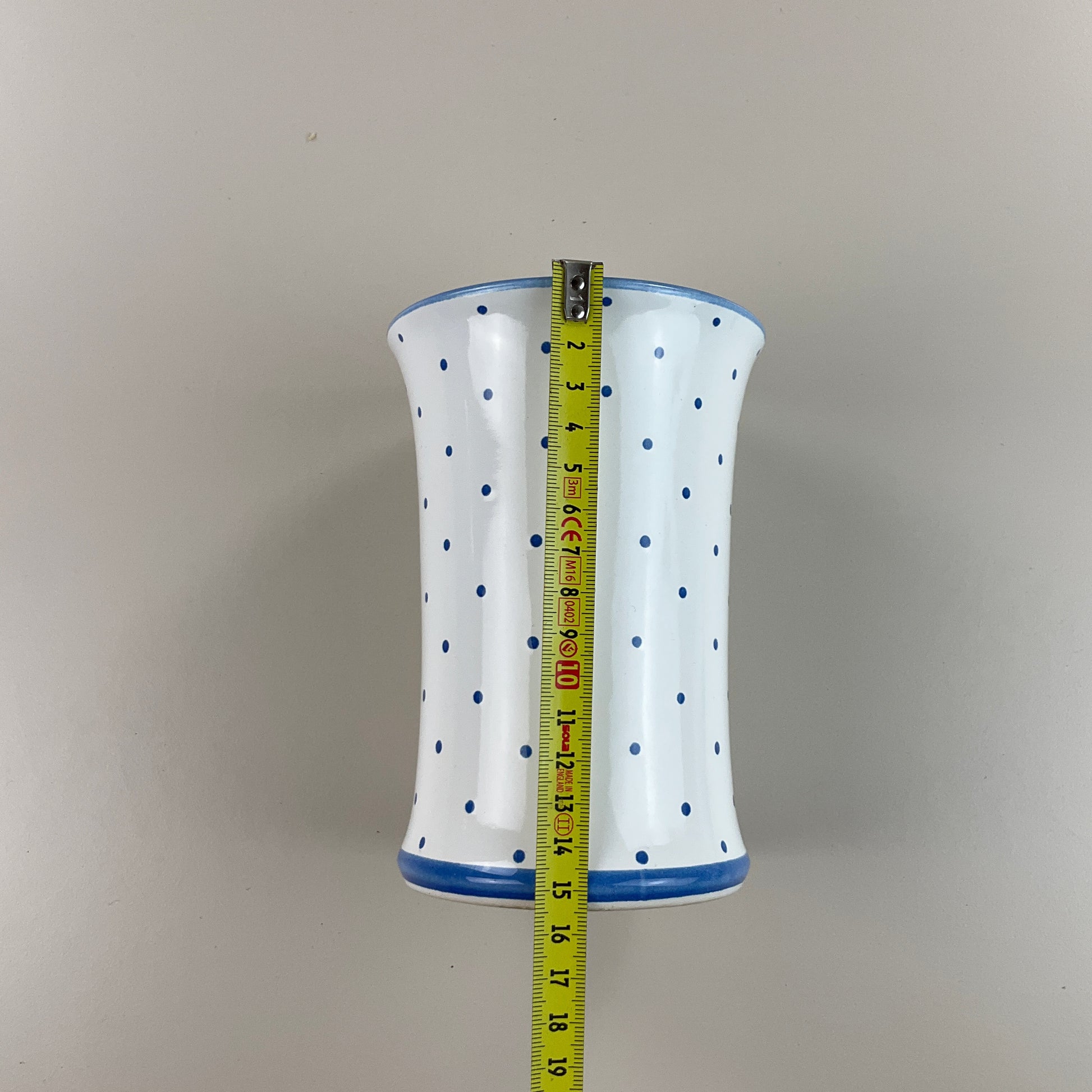 Gmundner Keramik Vase Tupferl Blau-Gmundner Keramik-olesstore-vintage-secondhand-shop-austria-österreich