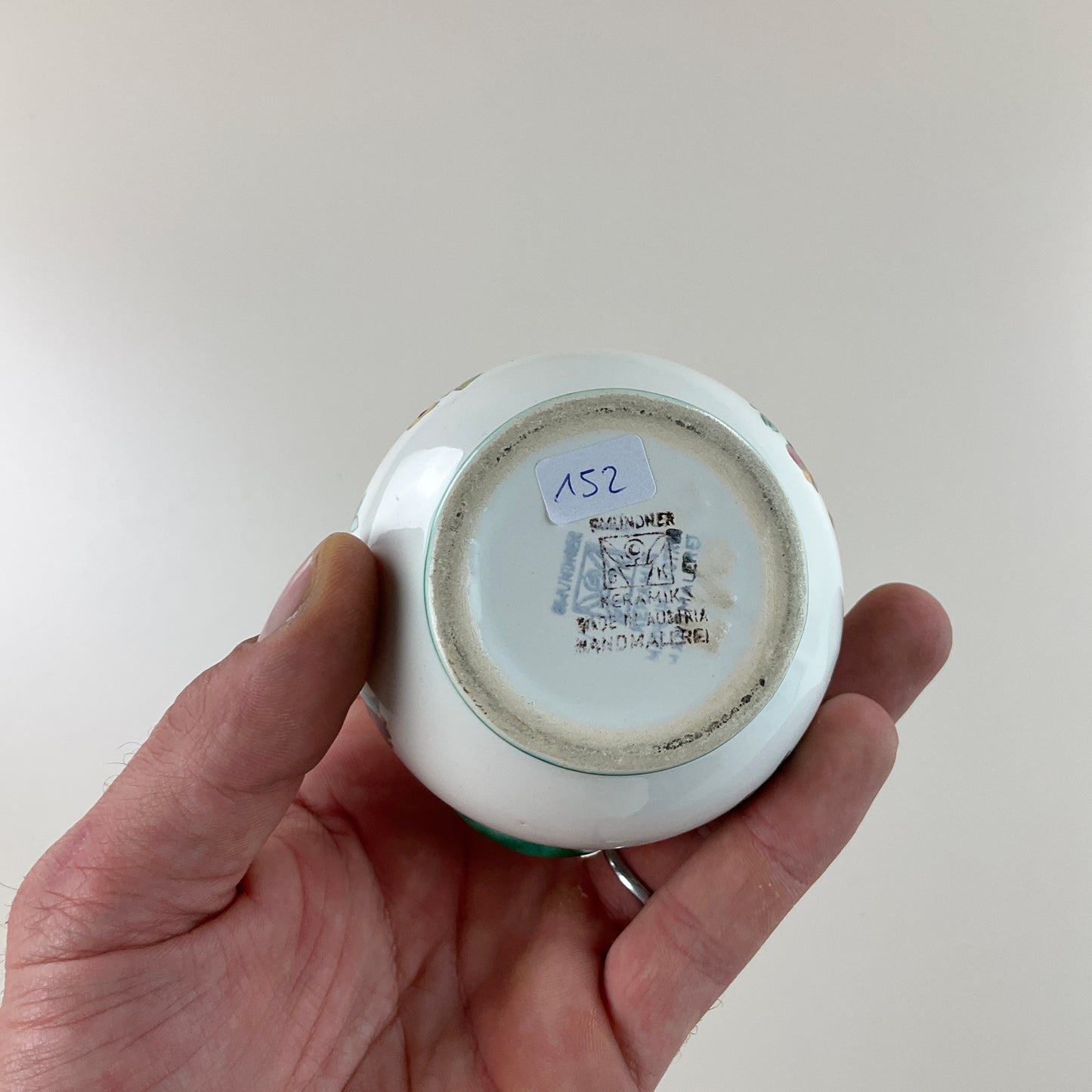 Gmundner Keramik Unterteil Zuckerdose Streublumen Ø7cm-Gmundner Keramik-olesstore-vintage-secondhand-shop-austria-österreich