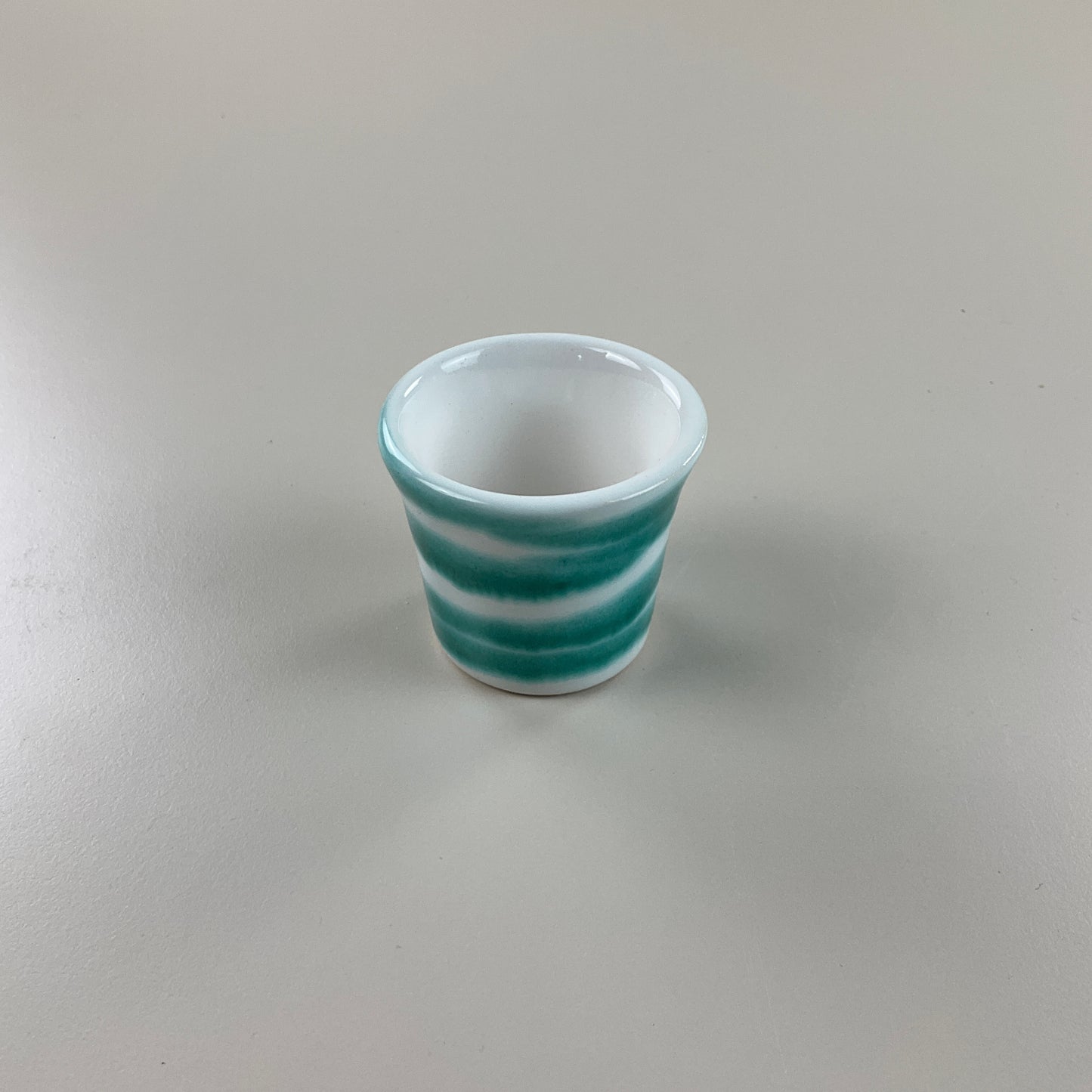 Gmundner Keramik Shot Becher Grüngeflammt-Gmundner Keramik-olesstore-vintage-secondhand-shop-austria-österreich