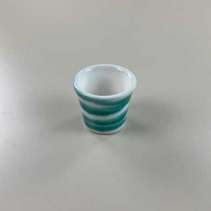 Gmundner Keramik Shot Becher Grüngeflammt-Gmundner Keramik-olesstore-vintage-secondhand-shop-austria-österreich
