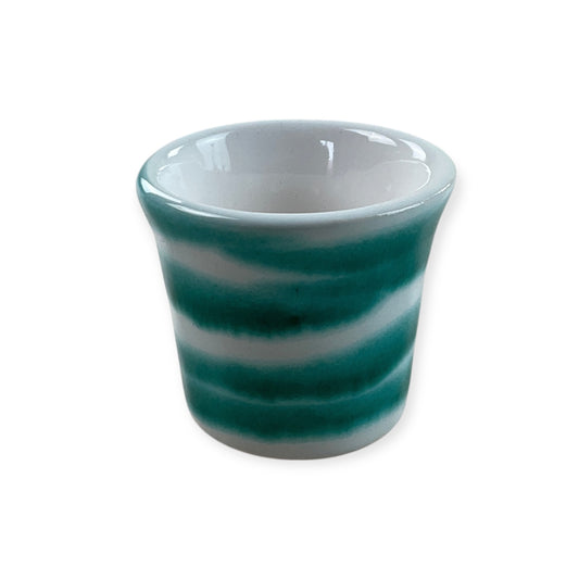Gmundner Keramik Shot Becher Grüngeflammt-Gmundner Keramik-olesstore-vintage-secondhand-shop-austria-österreich